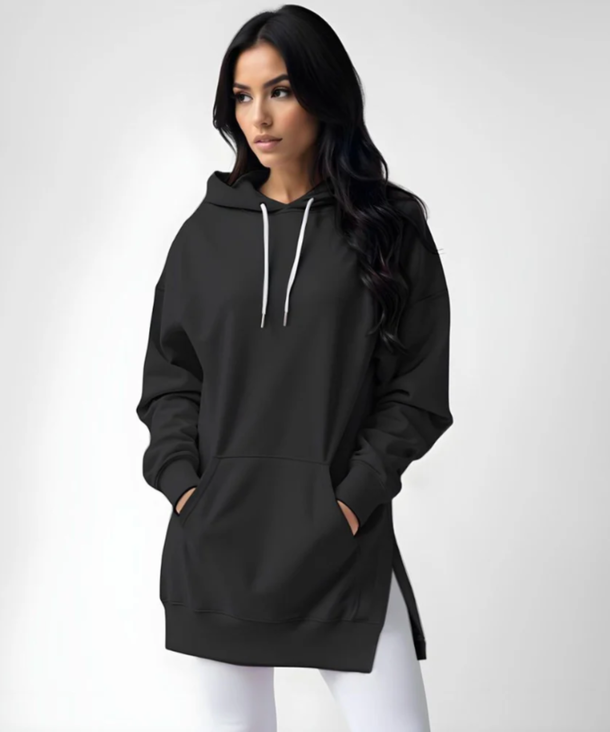 THE LILA | OVERSIZED HOODIE DRESS