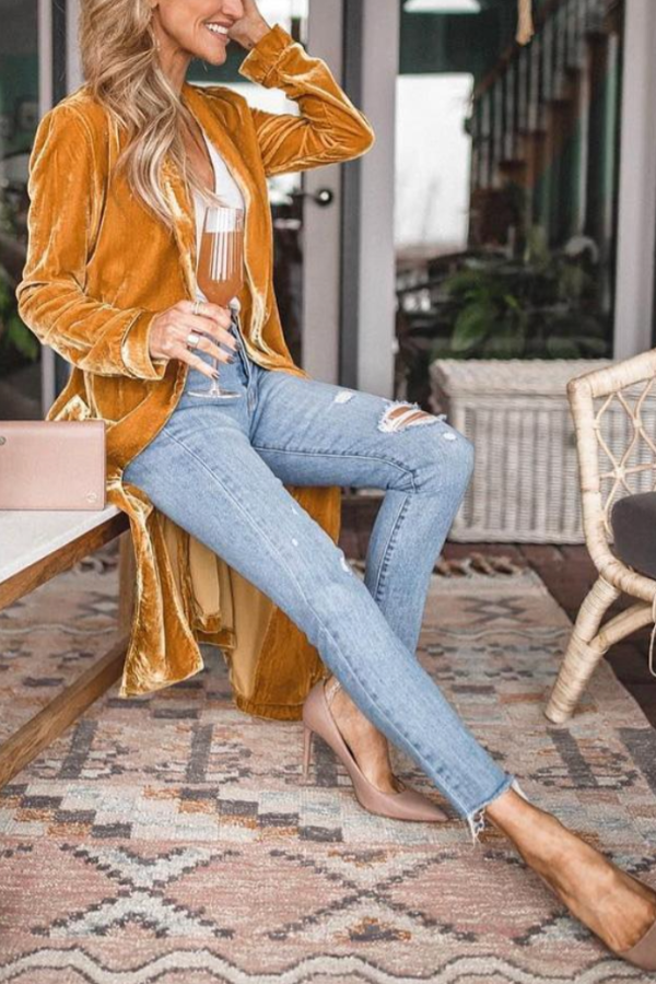 THE ROYAL | VELVET KIMONO COAT