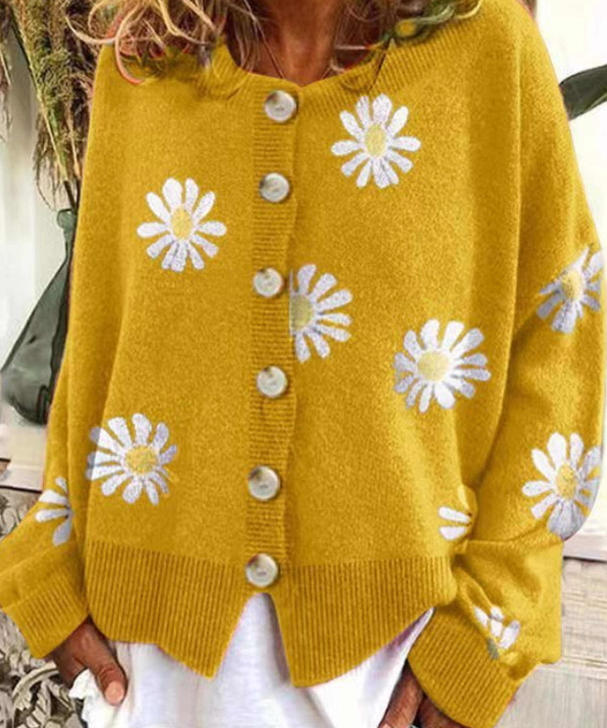 THE FLORAL | EMBROIDERY KNITTED SWEATER CARDIGAN