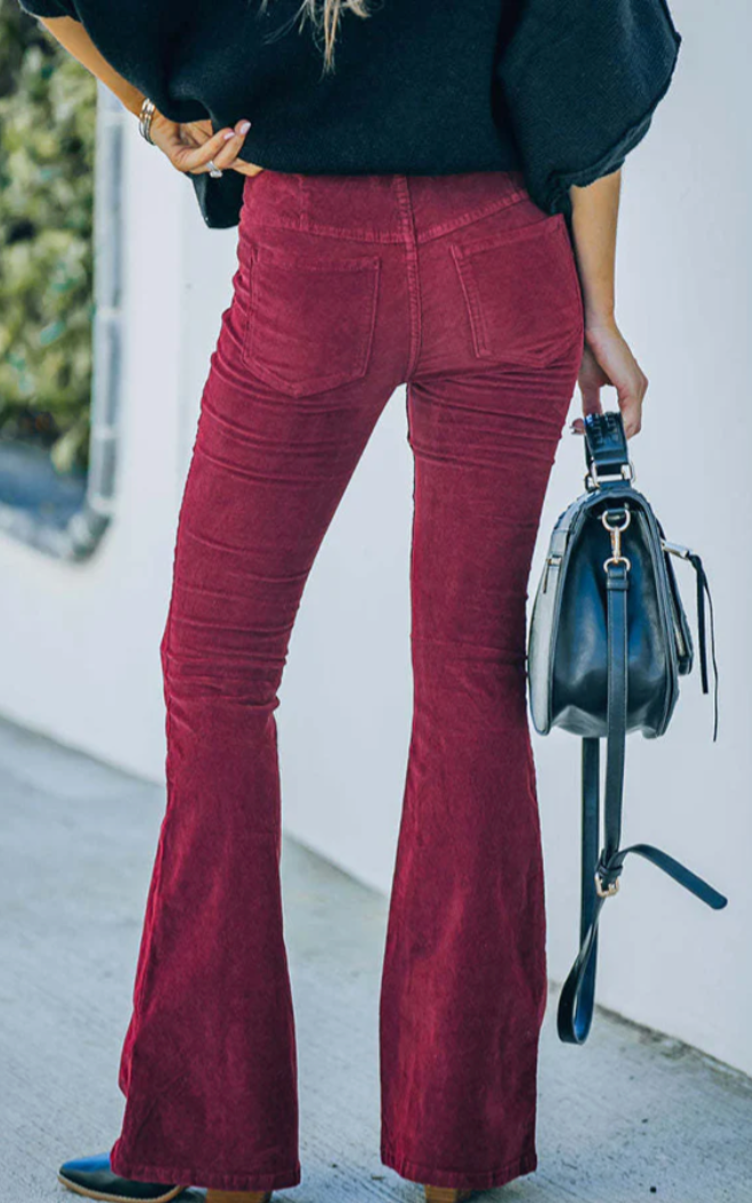 THE RIDGE | HIGH WAIST SLIM MICRO CORDURY ELASTIC WAIST LOUNGE PANTS