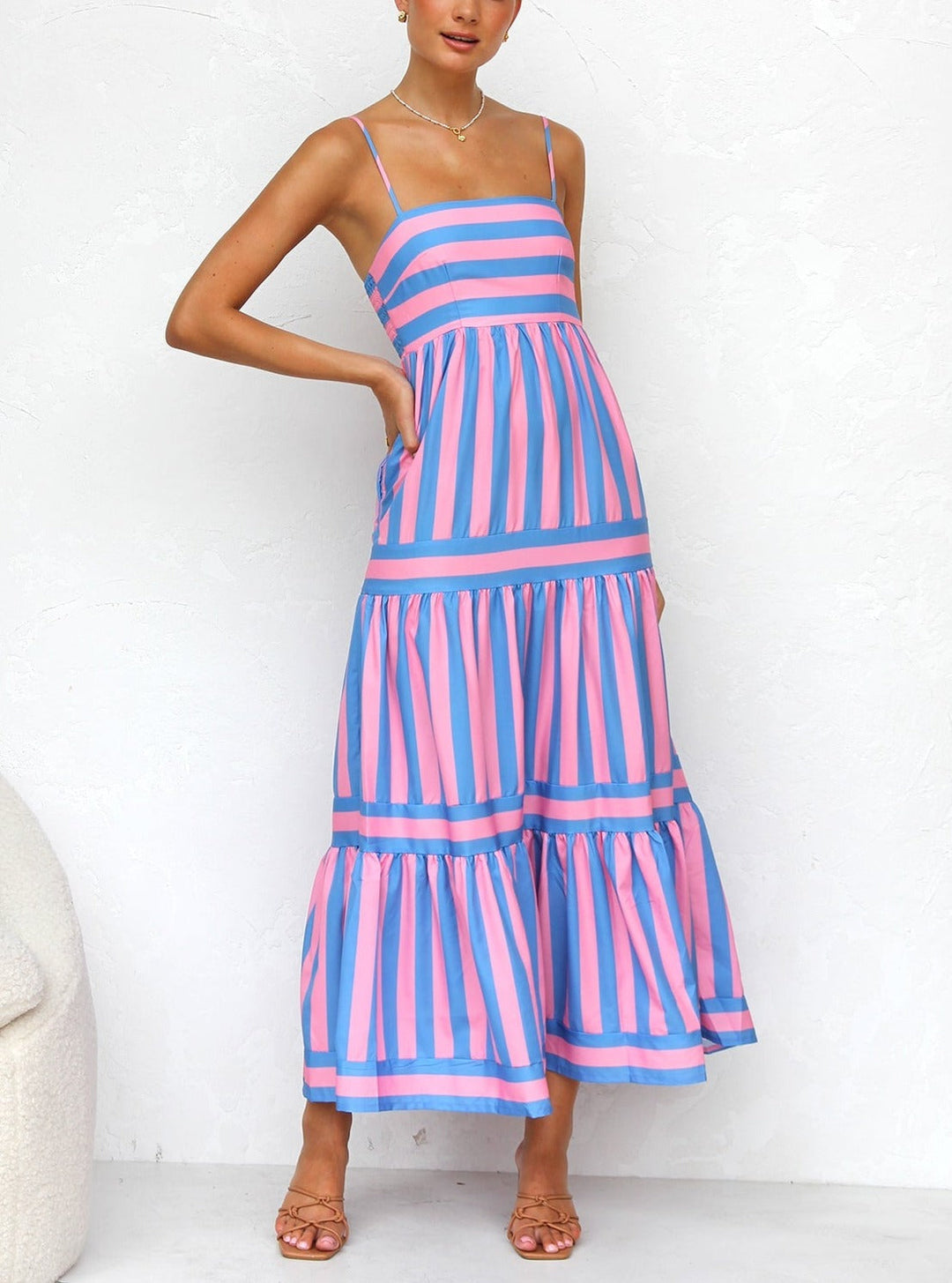 THE ONAHA | FLOWY SPAGHETTI STRAP DRESS