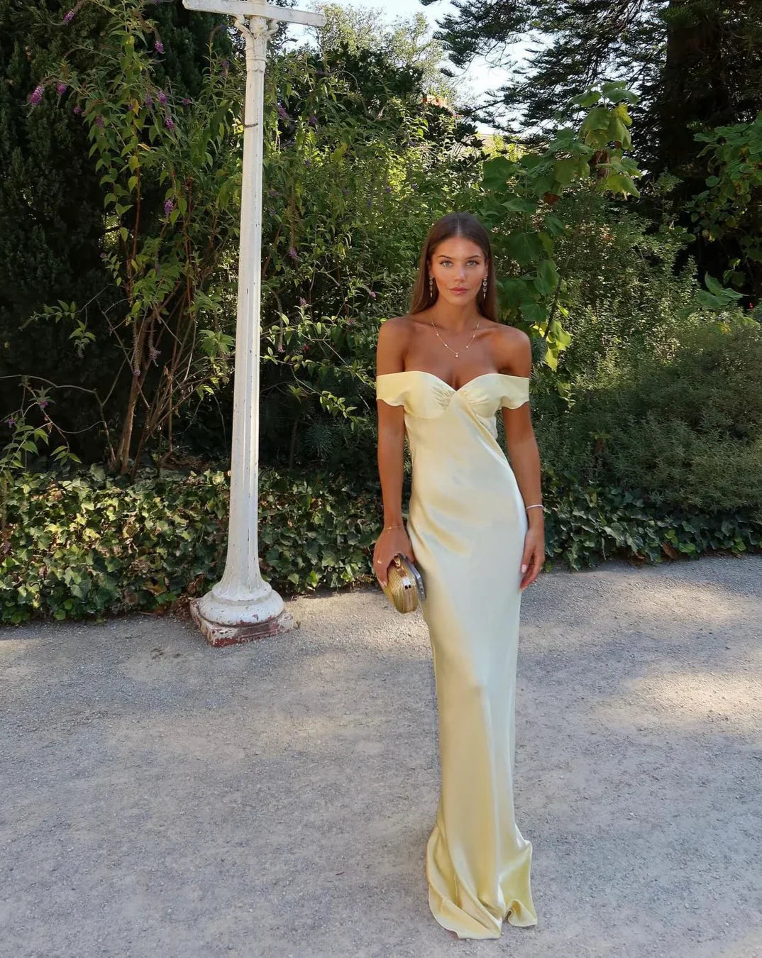 THE EMORELLE | SATIN BACKLESS MAXI DRESS