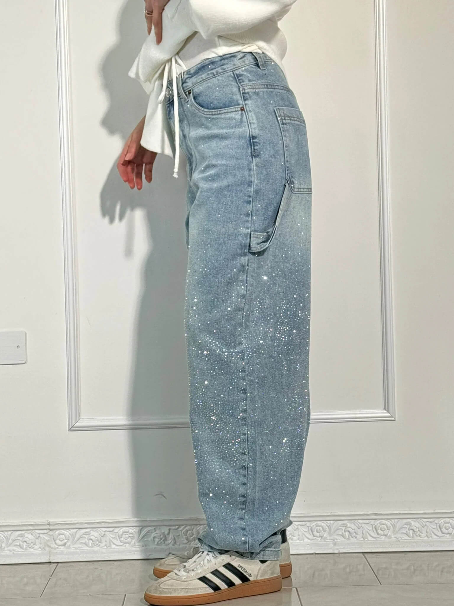THE CARPENTER | BALLOON JEANS SUPER SHINE JEWEL APPLICATONS