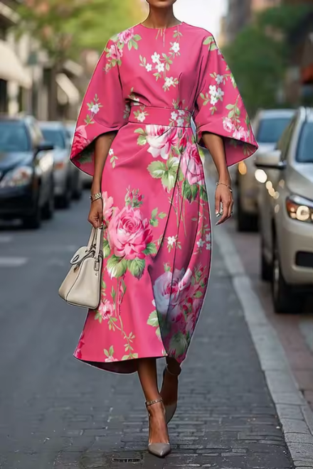 THE CELESTE | ELEGANT FLORAL DRESS