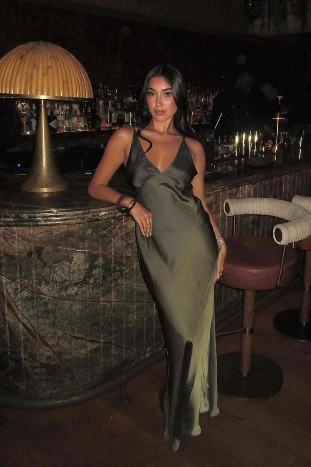 THE NOEMI | SATIN OMBRÉ MAXI DRESS