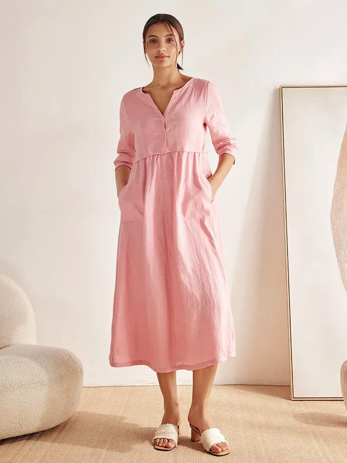 THE ANOUK | 100% LINEN RELAXED MAXI DRESS