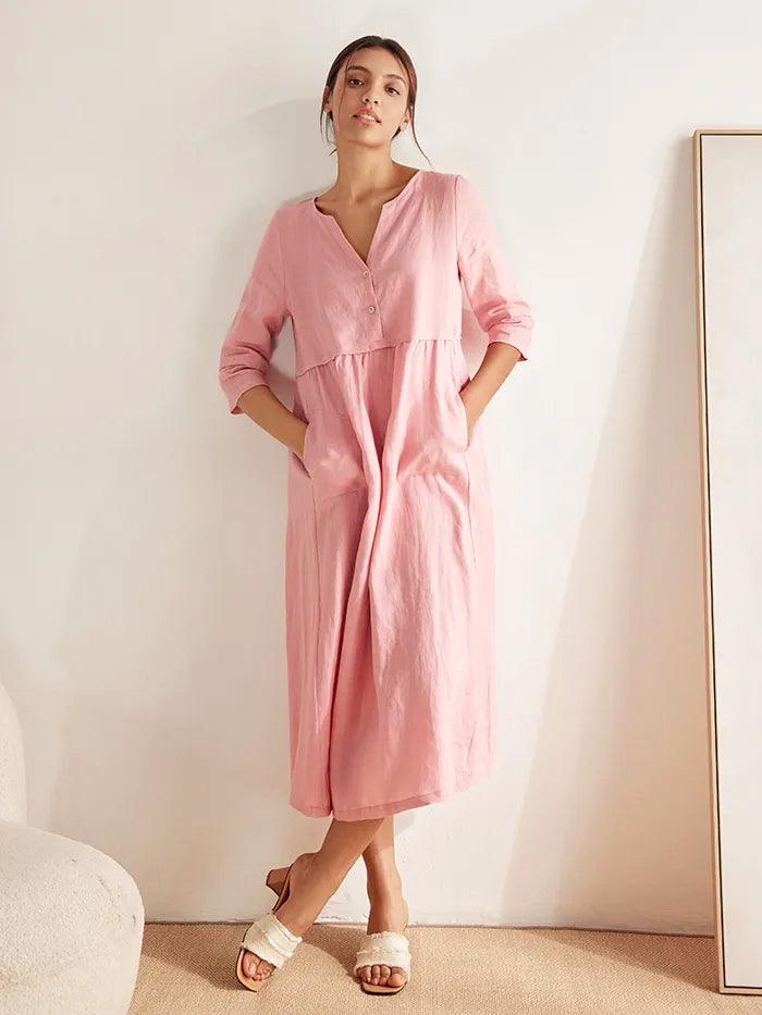 THE ANOUK | 100% LINEN RELAXED MAXI DRESS