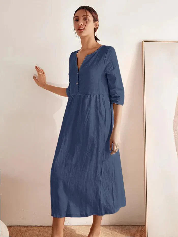THE ANOUK | 100% LINEN RELAXED MAXI DRESS