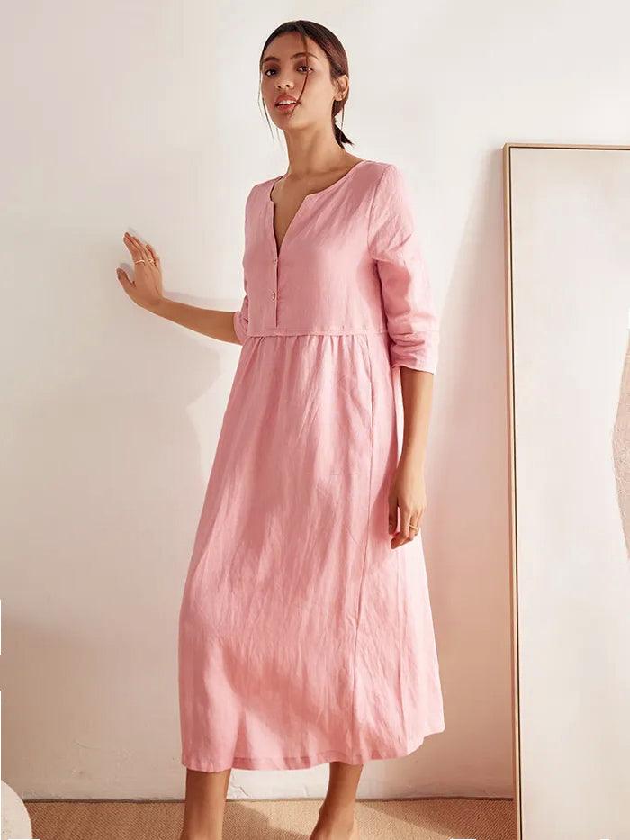 THE ANOUK | 100% LINEN RELAXED MAXI DRESS