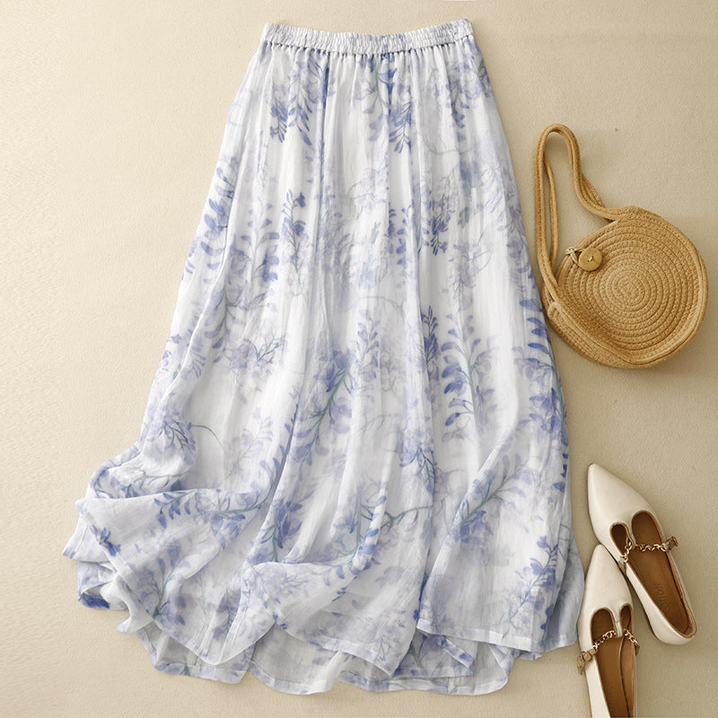 THE AVENYA | BREEZE LINEN SKIRT