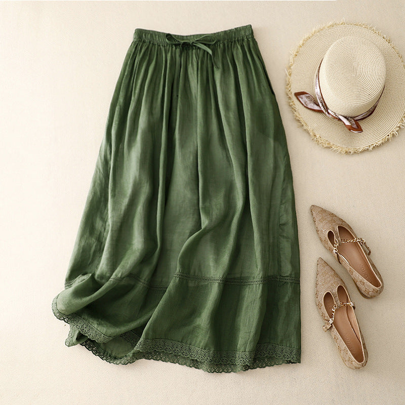 THE LYSSA | FLOW LINEN SKIRT