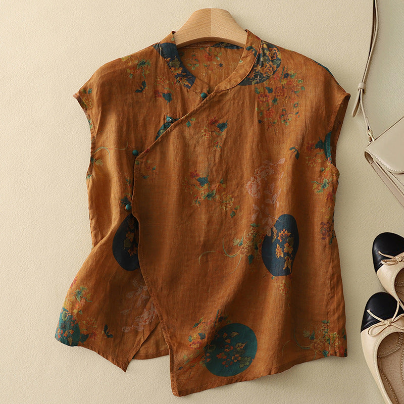 THE LIRIA | LINEN BLEND BLOUSE
