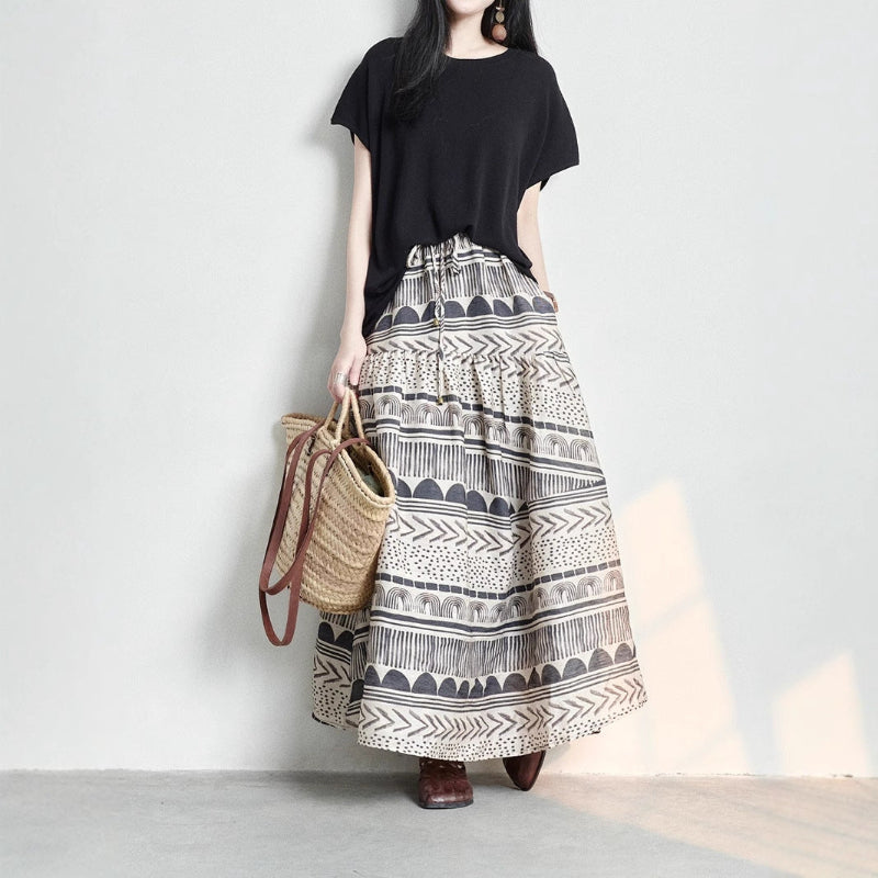 THE ALINE | LINEN SKIRT