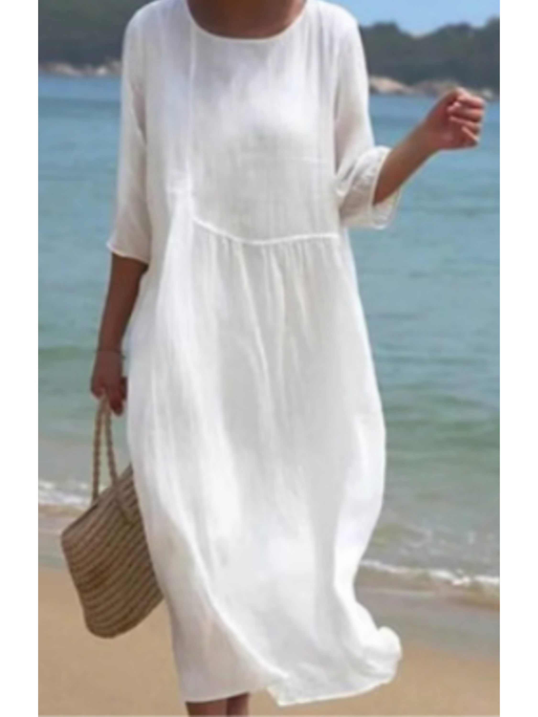 THE MARLENE | LINEN ELEGANCE PANEL DRESS