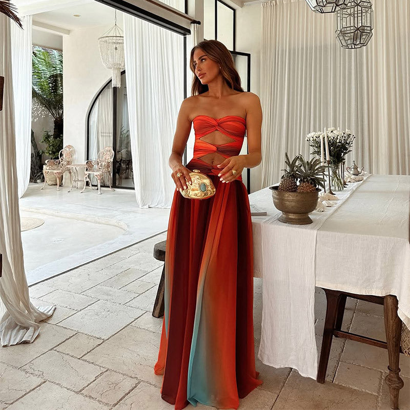 THE LANEVA | STRAPLESS MAXI DRESS