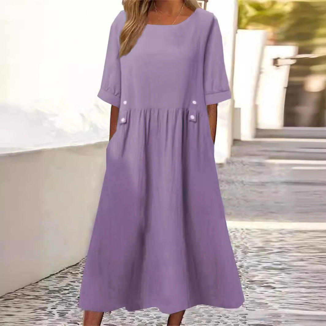 THE SENA | ELEVATED LINEN MIDI