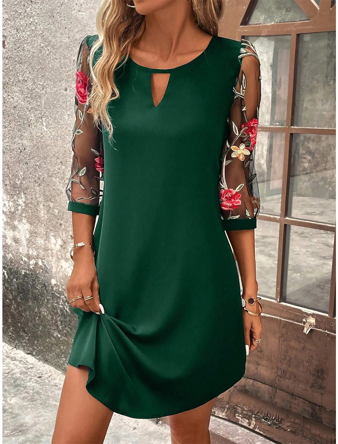 THE SOFIA | FLORAL SLEEVE DRESS