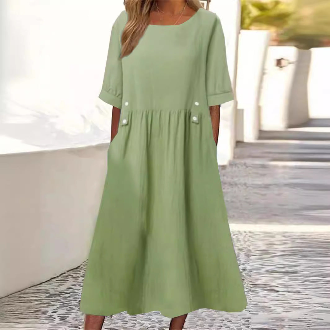 THE SENA | ELEVATED LINEN MIDI