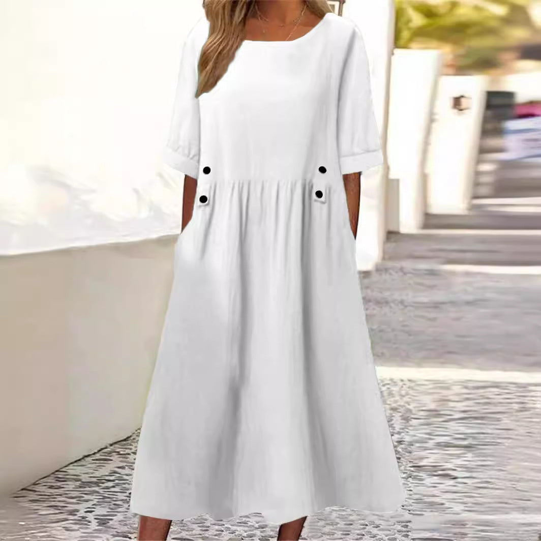 THE SENA | ELEVATED LINEN MIDI