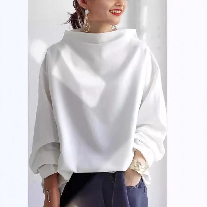 THE COLETTE | CLASSIC HIGH-NECK BLOUSE