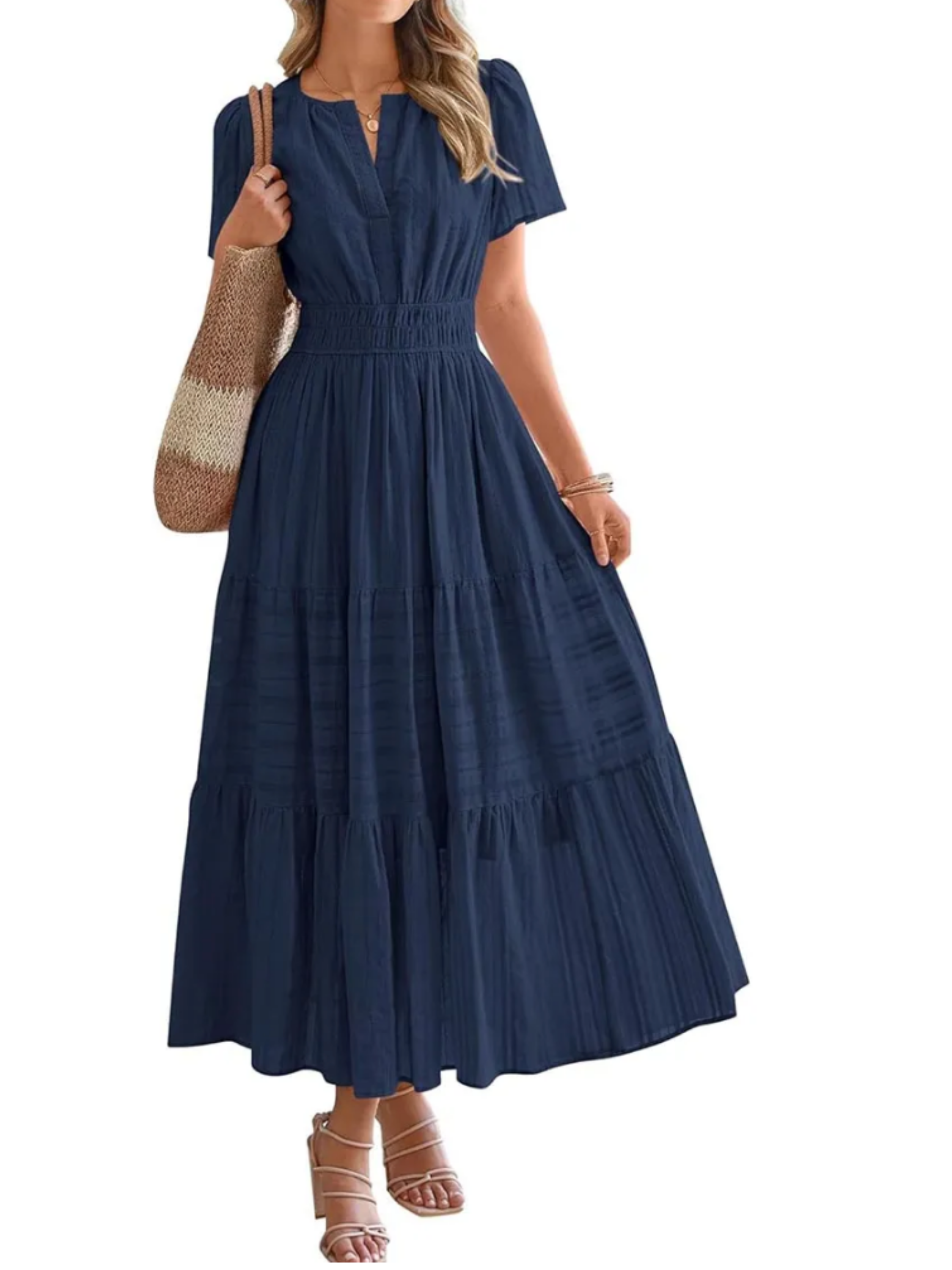 THE ELARA | LIGHTWEIGHT SUMMER MIDI DRESS