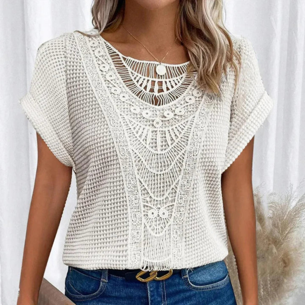 THE ELIORA | ELEGANT LACE SWEATER