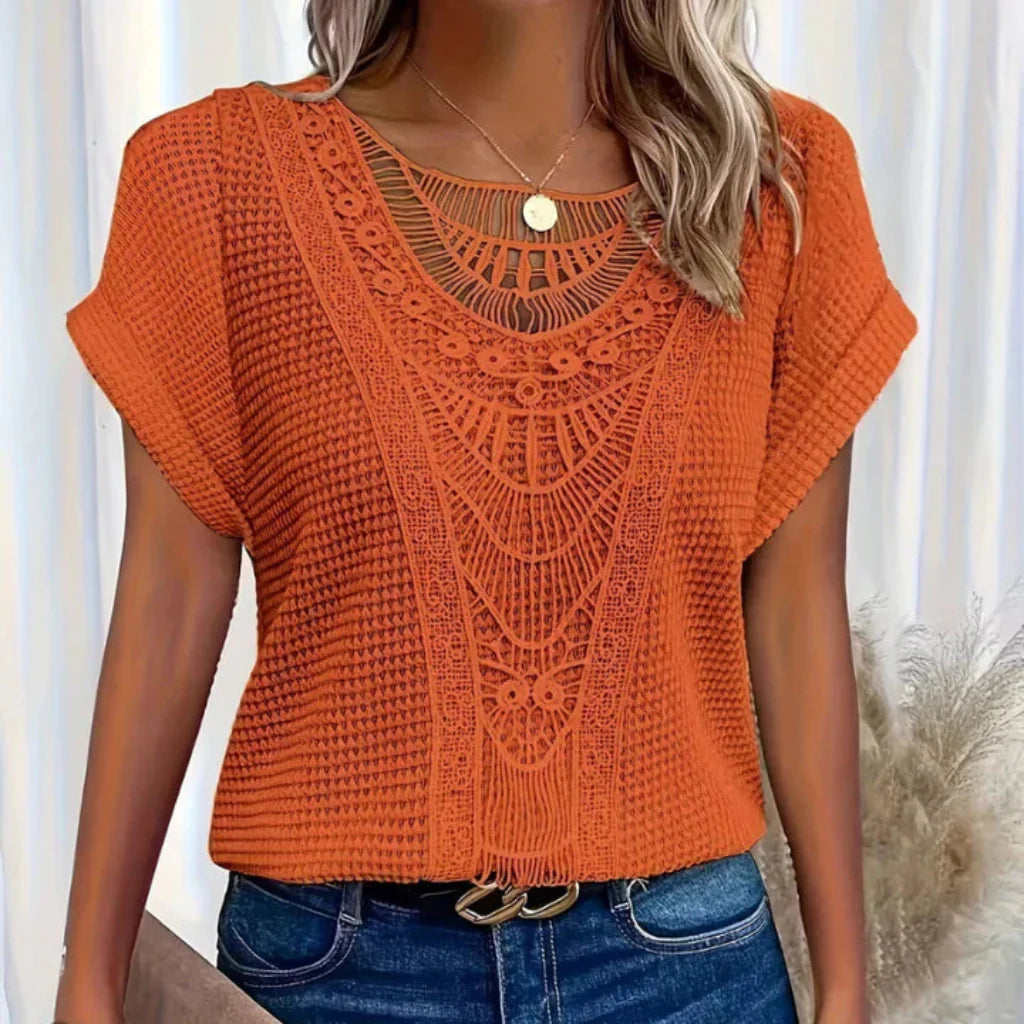 THE ELIORA | ELEGANT LACE SWEATER