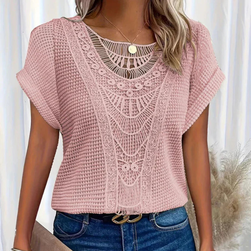 THE ELIORA | ELEGANT LACE SWEATER