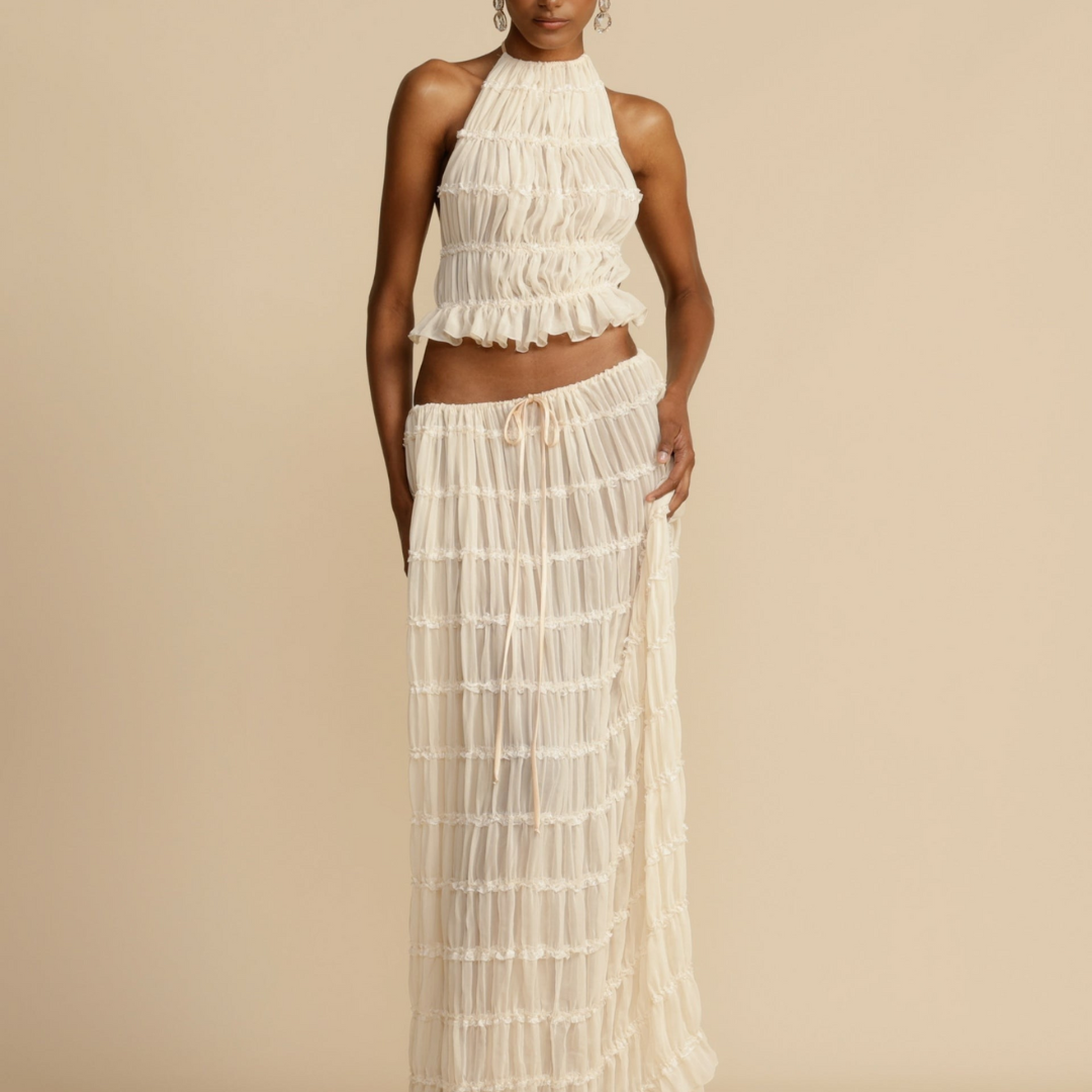 THE WENDY | HALTER TOP & SKIRT SET