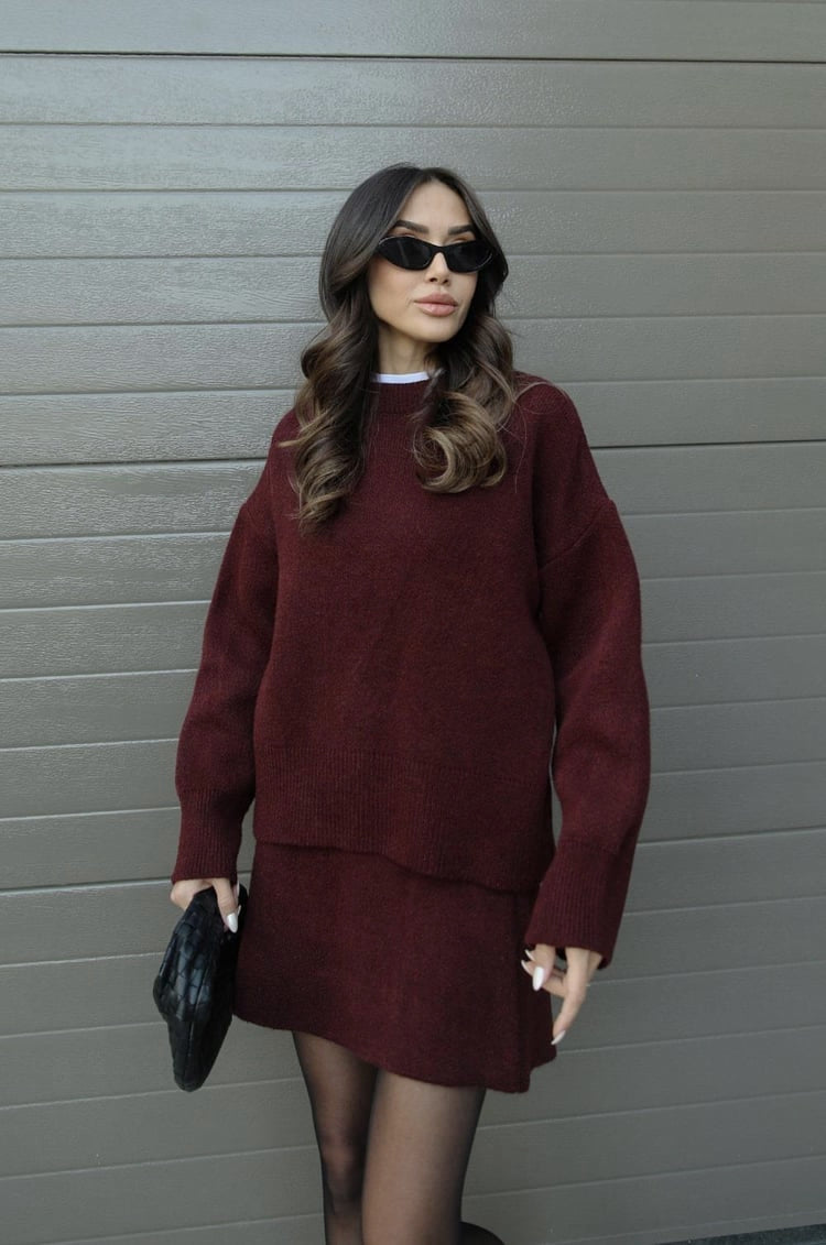 THE ESTELLE | CHIC SWEATER SKIRT ENSEMBLE