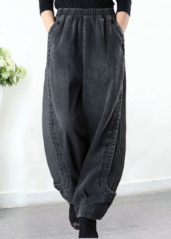 THE NAYLA | PATCHWORK DENIM HAREM PANTS