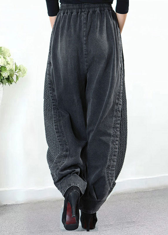 THE NAYLA | PATCHWORK DENIM HAREM PANTS