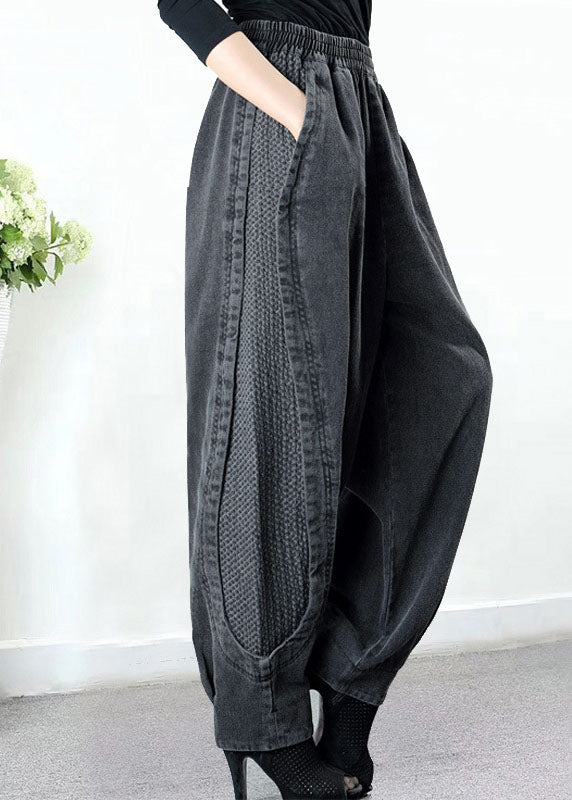 THE NAYLA | PATCHWORK DENIM HAREM PANTS