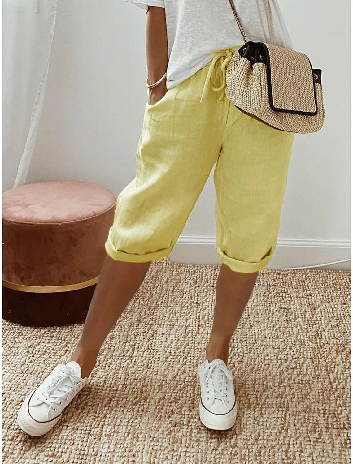 THE AURELIE | RELAXED LINEN HAREM PANTS