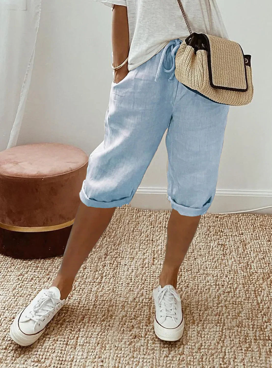 THE AURELIE | RELAXED LINEN HAREM PANTS