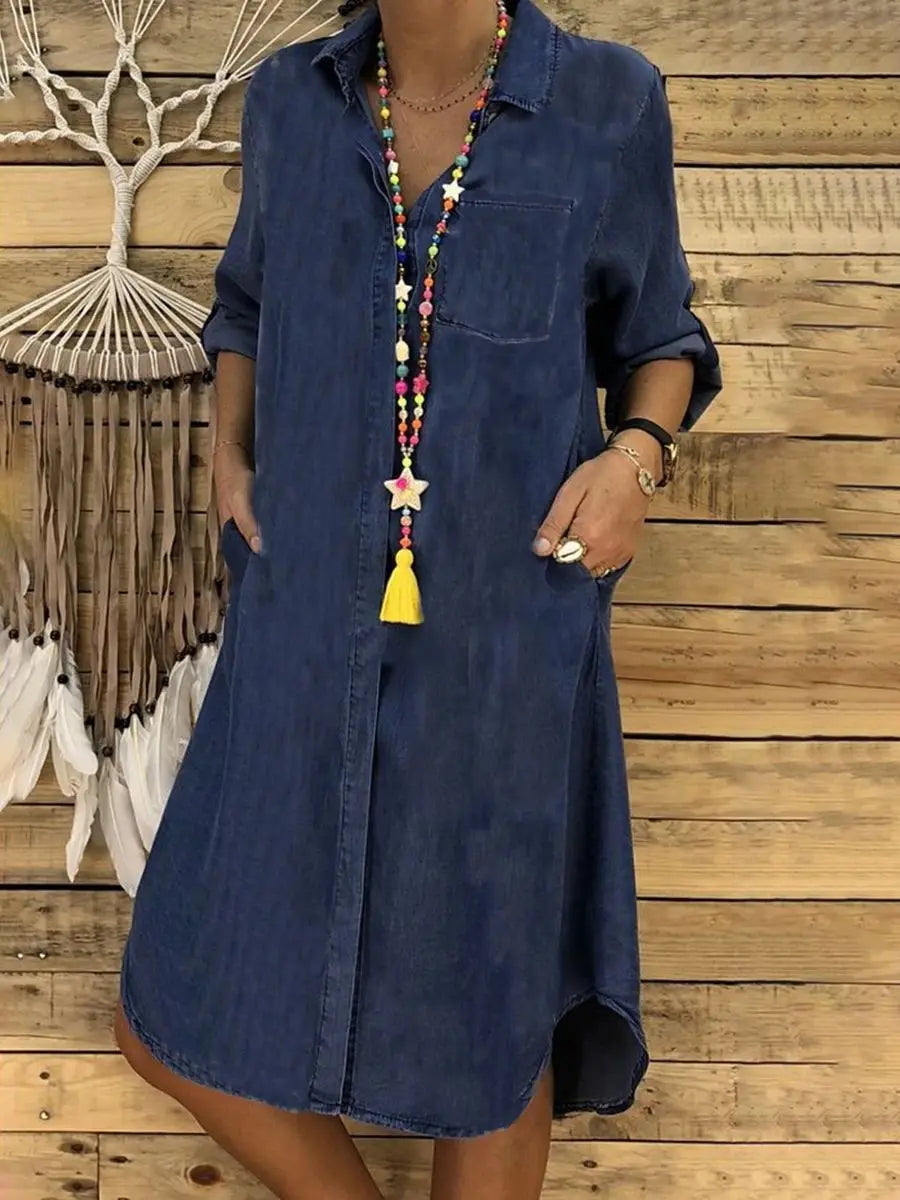THE NOÉMIE | RELAXED DENIM SHIRT DRESS