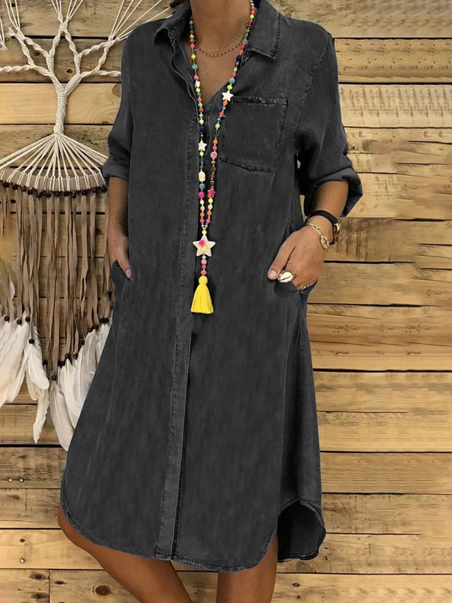 THE NOÉMIE | RELAXED DENIM SHIRT DRESS