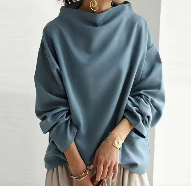 THE COLETTE | CLASSIC HIGH-NECK BLOUSE