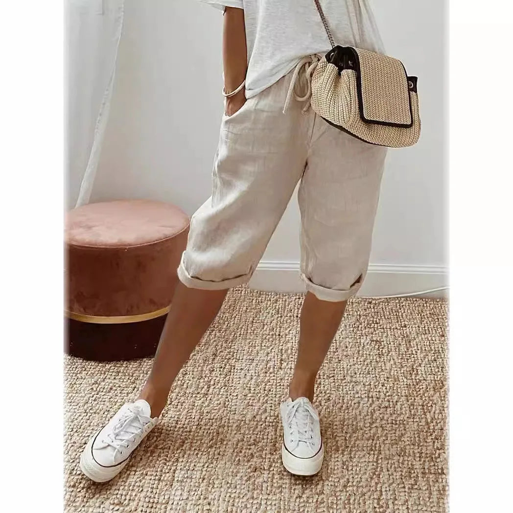THE AURELIE | RELAXED LINEN HAREM PANTS