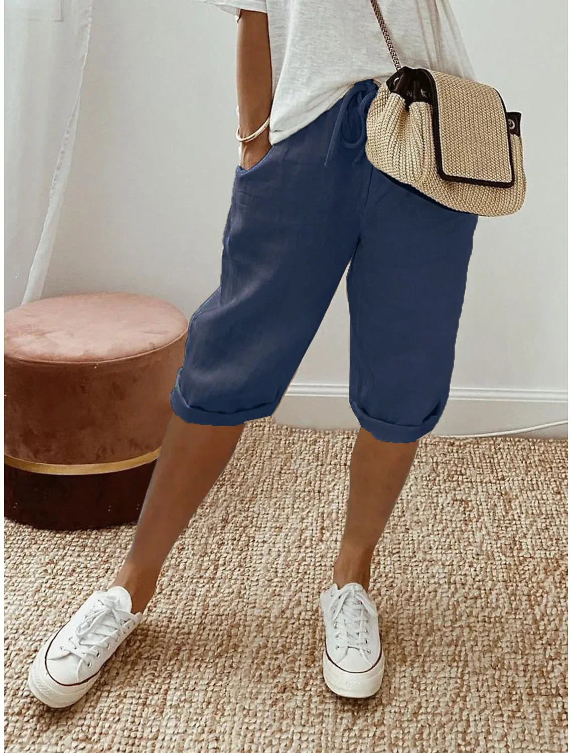 THE AURELIE | RELAXED LINEN HAREM PANTS