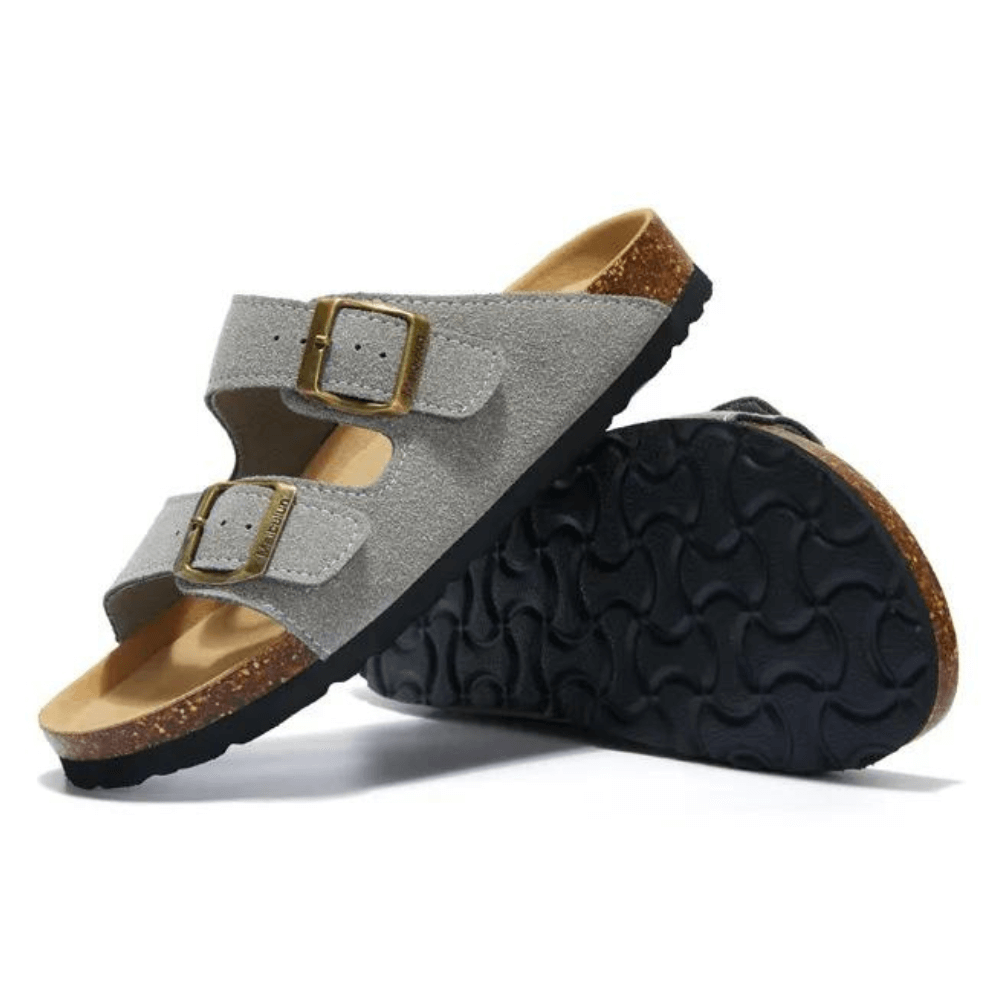 THE TUNDRA LITE | SUEDE SANDALS LIGHT GREY