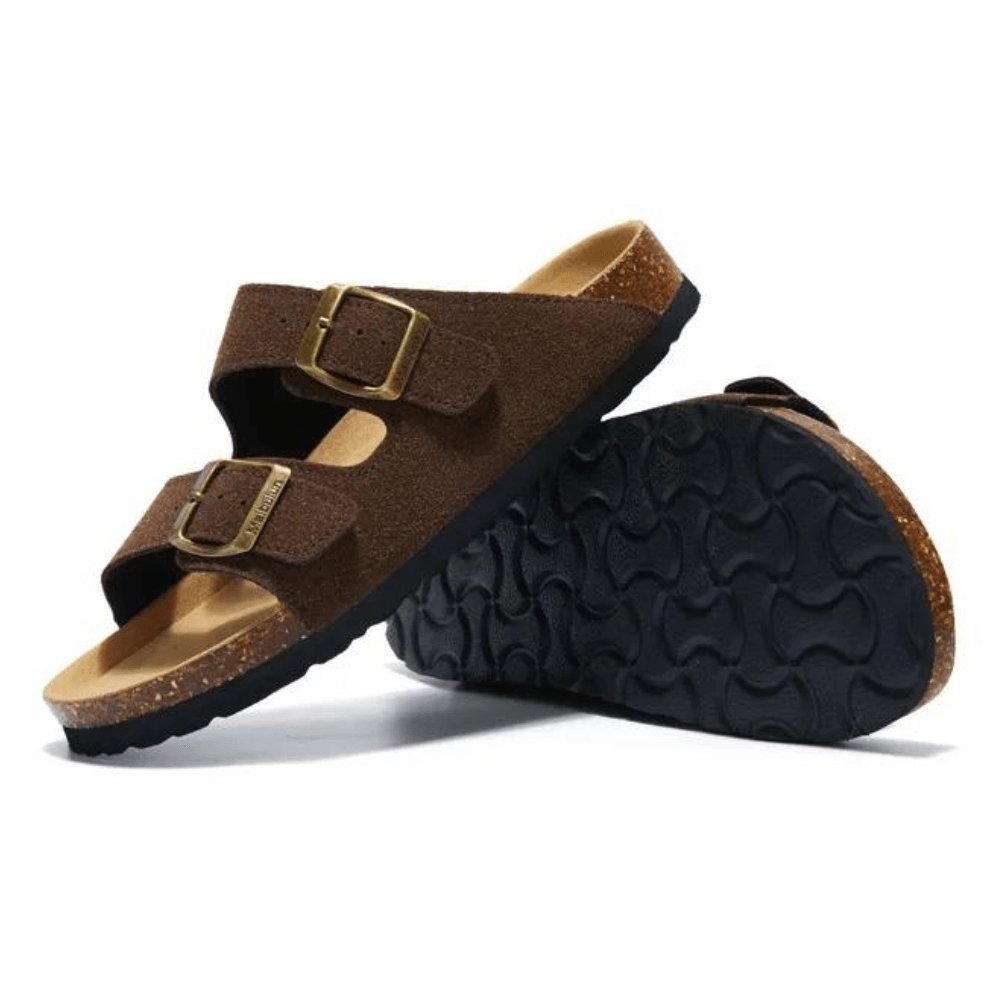 THE TUNDRA LITE | SUEDE SANDALS DARK BROWN