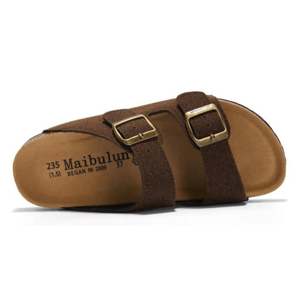 THE TUNDRA LITE | SUEDE SANDALS DARK BROWN