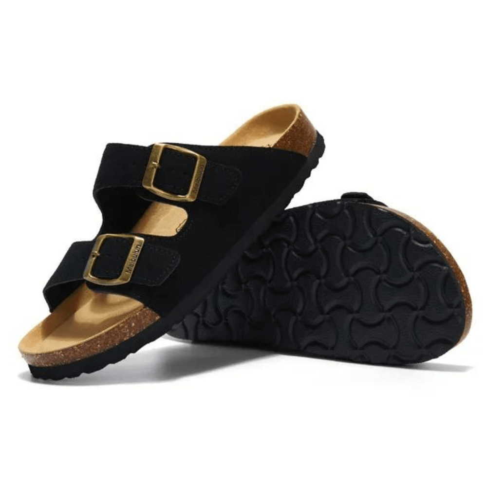 THE TUNDRA LITE | SUEDE SANDALS BLACK
