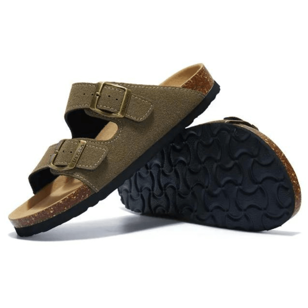 THE TUNDRA LITE | SUEDE SANDALS GREEN