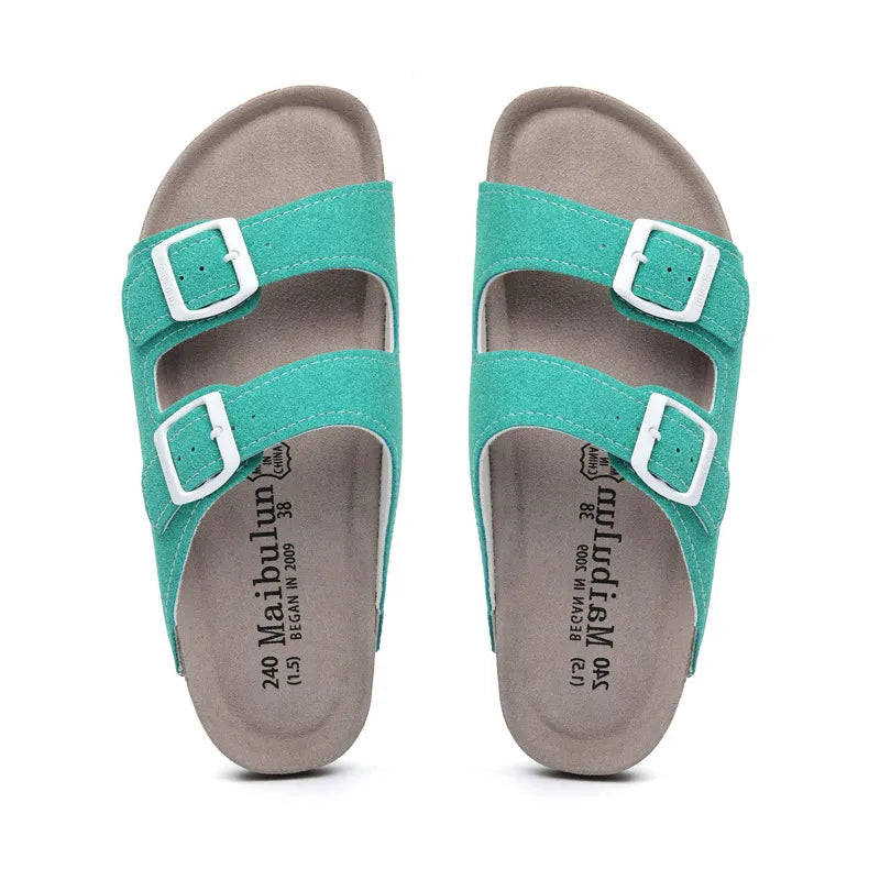THE TUNDRA LITE | LEATHER SANDALS WATER BLUE