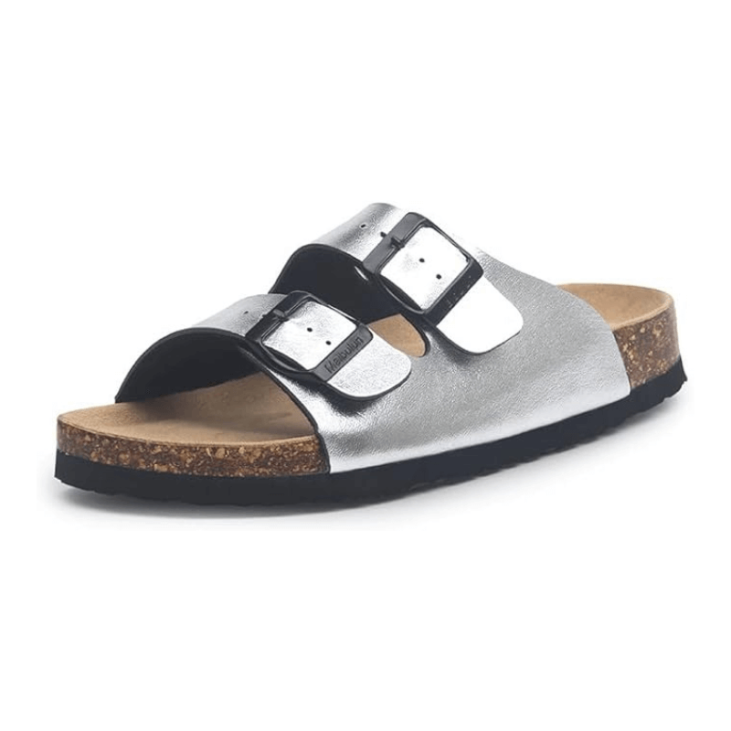 THE TUNDRA LITE | LEATHER SANDALS SILVER