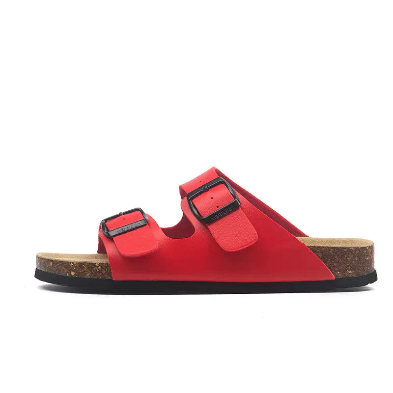 THE TUNDRA LITE | LEATHER SANDALS RED