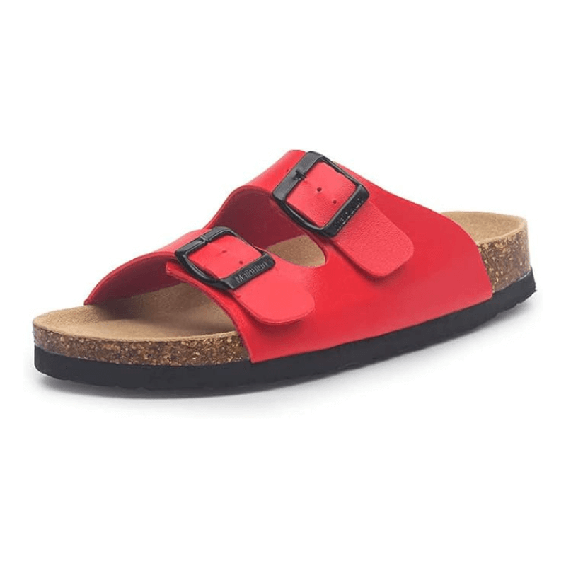 THE TUNDRA LITE | LEATHER SANDALS RED