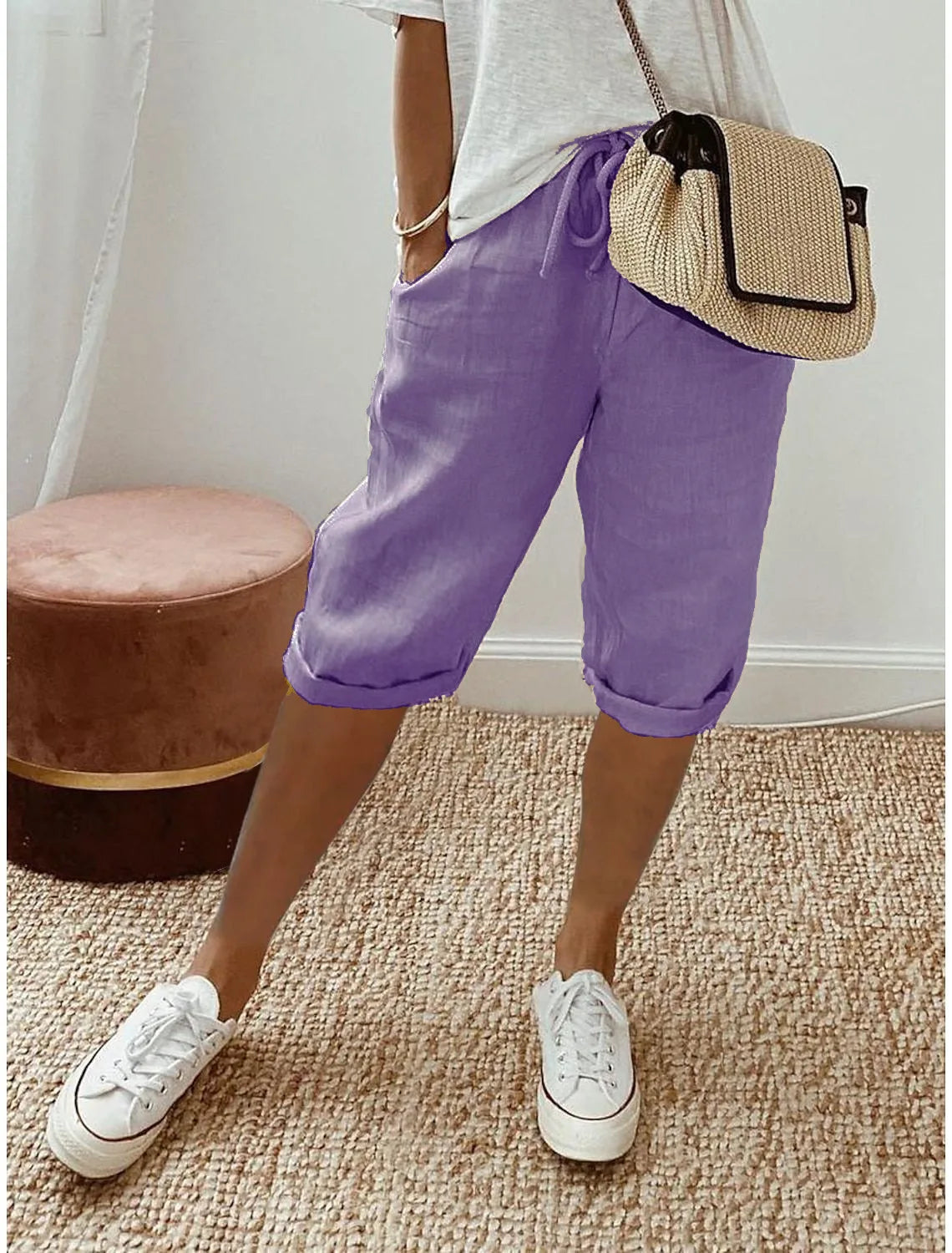 THE AURELIE | RELAXED LINEN HAREM PANTS
